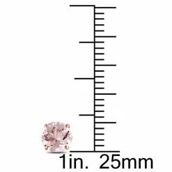 Stella Grace 10k Rose Gold Morganite Stud Earrings -Stella Grace Sales unnamed file 661
