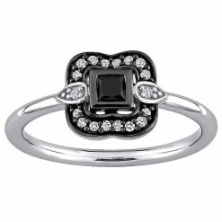 Stella Grace 10k White Gold 1/4 Carat T.W. Black & White Diamond Bohemian Ring 11 Stella Grace 10k White Gold 1/4 Carat T.W. Black & White Diamond Bohemian Ring -Stella Grace Sales unnamed file 6636