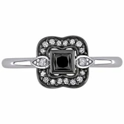Stella Grace 10k White Gold 1/4 Carat T.W. Black & White Diamond Bohemian Ring 13 Stella Grace 10k White Gold 1/4 Carat T.W. Black & White Diamond Bohemian Ring -Stella Grace Sales unnamed file 6638