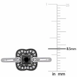 Stella Grace 10k White Gold 1/4 Carat T.W. Black & White Diamond Bohemian Ring 15 Stella Grace 10k White Gold 1/4 Carat T.W. Black & White Diamond Bohemian Ring -Stella Grace Sales unnamed file 6640