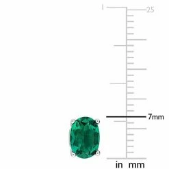 Stella Grace Sterling Silver & Gemstone Oval Stud Earrings Blue Topaz -Stella Grace Sales unnamed file 665