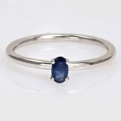 Stella Grace 10k White Gold Sapphire Stackable Ring -Stella Grace Sales unnamed file 6712