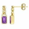 Stella Grace 10k Gold & Amethyst Link Earrings