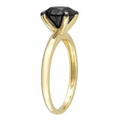 Stella Grace 14k Gold 2 Carat T.W. Round Black Diamond Solitaire Engagement Ring -Stella Grace Sales unnamed file 6756
