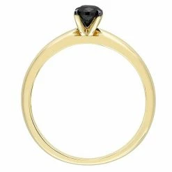 Stella Grace 14k Gold 1/2 Carat T.W. Oval Cut Black Diamond Solitaire Engagement Ring -Stella Grace Sales unnamed file 6767