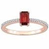 Stella Grace 10k Rose Gold Garnet & Diamond Accent Promise Ring
