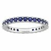 Stella Grace 10k White Gold Lab-Created Sapphire Eternity Ring