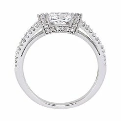 Stella Grace 10K White Gold 1/3 Carat T.W. Diamond & Lab-Created White Sapphire Engagement Ring -Stella Grace Sales unnamed file 6872