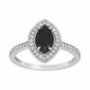 Stella Grace 10k White Gold 1 1/4 Carat T.W. Black And White Diamond Marquise Ring