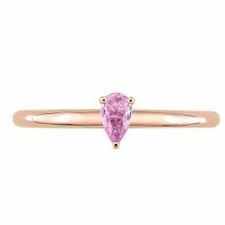 Stella Grace 10k Rose Gold Pear Shaped Pink Sapphire Stackable Ring 12 Stella Grace 10k Rose Gold Pear Shaped Pink Sapphire Stackable Ring -Stella Grace Sales unnamed file 6948
