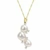 Stella Grace 14k Gold Freshwater Cultured Pearl & 1/6 Carat T.W. Diamond Pendant Necklace