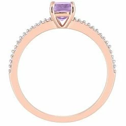 Stella Grace 10k Rose Gold Rose De France Amethyst & Diamond Accent Promise Ring -Stella Grace Sales unnamed file 6996