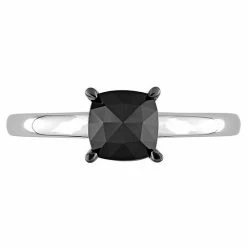 Stella Grace 10k White Gold 1 Carat T.W. Black Diamond Solitaire Ring 11 Stella Grace 10k White Gold 1 Carat T.W. Black Diamond Solitaire Ring -Stella Grace Sales unnamed file 7003