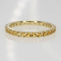 Stella Grace 10k Gold Citrine Eternity Ring -Stella Grace Sales unnamed file 7041