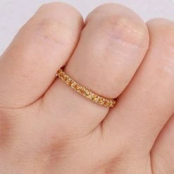 Stella Grace 10k Gold Citrine Eternity Ring -Stella Grace Sales unnamed file 7042