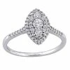 Stella Grace 10k White Gold 1/2 Carat T.W. Diamond Marquise Cluster Engagement Ring