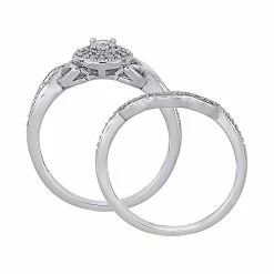 Stella Grace Sterling Sliver 1/3 Ct. T.W. Diamond Engagement Ring Set -Stella Grace Sales unnamed file 7071