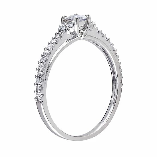 Stella Grace 10k White Gold 1/2 Carat T.W. Diamond Engagement Ring 2 Stella Grace 10k White Gold 1/2 Carat T.W. Diamond Engagement Ring - Image 2