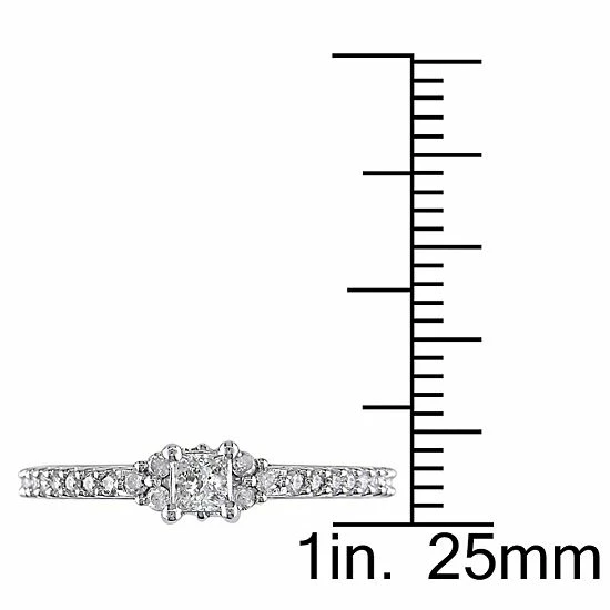 Stella Grace 10k White Gold 1/2 Carat T.W. Diamond Engagement Ring 6 Stella Grace 10k White Gold 1/2 Carat T.W. Diamond Engagement Ring - Image 6