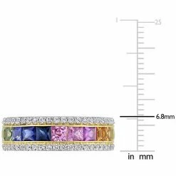 Stella Grace 14k Gold Multi-Color Sapphire Eternity Ring -Stella Grace Sales unnamed file 7189