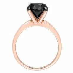 Stella Grace 14k Rose Gold 3 Carat T.W. Black Diamond Solitaire Engagement Ring -Stella Grace Sales unnamed file 7224