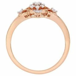 Stella Grace 10k Rose Gold 1/6 Carat Diamond Cluster Ring -Stella Grace Sales unnamed file 724