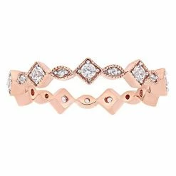 Stella Grace 10k Rose Gold Lab-Created White Sapphire Anniversary Ring