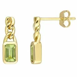 Stella Grace 10k Gold & Peridot Link Earrings