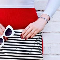 Stella Grace Sterling Silver Lab-Created Blue & White Sapphire Bracelet 8 Stella Grace Sterling Silver Lab-Created Blue & White Sapphire Bracelet -Stella Grace Sales unnamed file 736