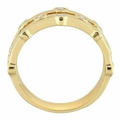 Stella Grace 18k Gold Over Silver 1/2 Carat T.W. Lab-Grown Diamond Triple Row Ring 6 Stella Grace 18k Gold Over Silver 1/2 Carat T.W. Lab-Grown Diamond Triple Row Ring -Stella Grace Sales unnamed file 7372