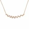 Stella Grace 10k Rose Gold Diamond Accent Leaf Necklace