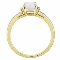 Stella Grace 10k Gold White Opal & Diamond Accent Geometric Ring -Stella Grace Sales unnamed file 7390