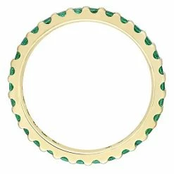 Stella Grace 10k Gold Lab-Created Emerald Eternity Ring 11 Stella Grace 10k Gold Lab-Created Emerald Eternity Ring -Stella Grace Sales unnamed file 7394