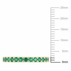 Stella Grace 10k Gold Lab-Created Emerald Eternity Ring 12 Stella Grace 10k Gold Lab-Created Emerald Eternity Ring -Stella Grace Sales unnamed file 7395