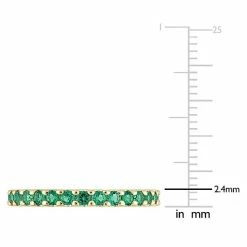 Stella Grace 10k Gold Lab-Created Emerald Eternity Ring 13 Stella Grace 10k Gold Lab-Created Emerald Eternity Ring -Stella Grace Sales unnamed file 7396