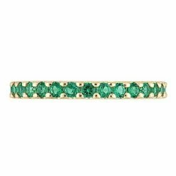 Stella Grace 10k Gold Lab-Created Emerald Eternity Ring 14 Stella Grace 10k Gold Lab-Created Emerald Eternity Ring -Stella Grace Sales unnamed file 7397