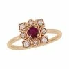 Stella Grace 10k Rose Gold 1/5 Carat T.W. Diamond & Ruby Ring