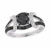 Stella Grace 10k White Gold 1 3/8 Carat T.W. Black & White Diamond Ring