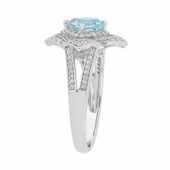 Stella Grace Sterling Silver Blue Topaz & 1/5 Carat T.W. Diamond Ring 6 Stella Grace Sterling Silver Blue Topaz & 1/5 Carat T.W. Diamond Ring -Stella Grace Sales unnamed file 7440