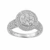 Stella Grace Lovemark 10k White Gold 2 Carat T.W. Diamond Cluster Ring