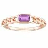 Stella Grace 10k Rose Gold Amethyst Link Ring