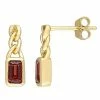 Stella Grace 10k Gold & Garnet Link Earring