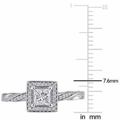 Stella Grace 10k White Gold 3/5 Carat T.W. Diamond Square Halo Twist Band Engagement Ring 13 Stella Grace 10k White Gold 3/5 Carat T.W. Diamond Square Halo Twist Band Engagement Ring -Stella Grace Sales unnamed file 7567