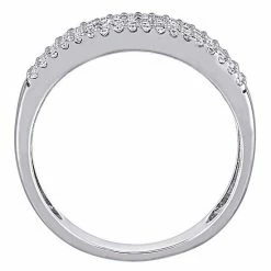 Stella Grace 10k White Gold 3/8 Carat T.W. Diamond 4-Row Anniversary Band Ring -Stella Grace Sales unnamed file 7594