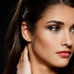 Stella Grace 14k Gold Marquise Peridot Stud Earrings -Stella Grace Sales unnamed file 7676