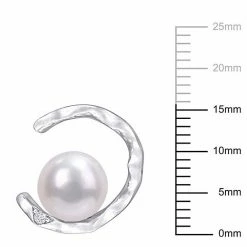Stella Grace Sterling Silver Freshwater Cultured Pearl Open Wave Stud Earrings -Stella Grace Sales unnamed file 7724