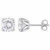 Stella Grace 10k White Gold Lab-Created Moissanite Solitaire Stud Earrings