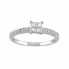 Stella Grace 10k White Gold 1/3 Carat T.W. Diamond Square Ring