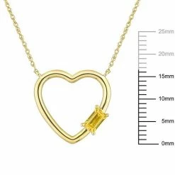 Stella Grace 10k Gold Yellow Sapphire Open Heart Pendant Necklace 9 Stella Grace 10k Gold Yellow Sapphire Open Heart Pendant Necklace -Stella Grace Sales unnamed file 7850