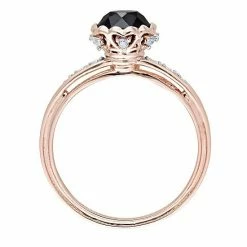 Stella Grace 10k Rose Gold 1 5/8 Carat T.W. Black & White Diamond Engagement Ring -Stella Grace Sales unnamed file 7880